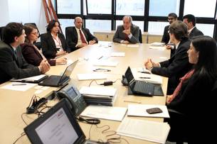 Reunião com os analistas da Moody’s, Patricio Esnaola e Cristiane Spercel, foi aberta pelo secretário Leonardo Colombini
