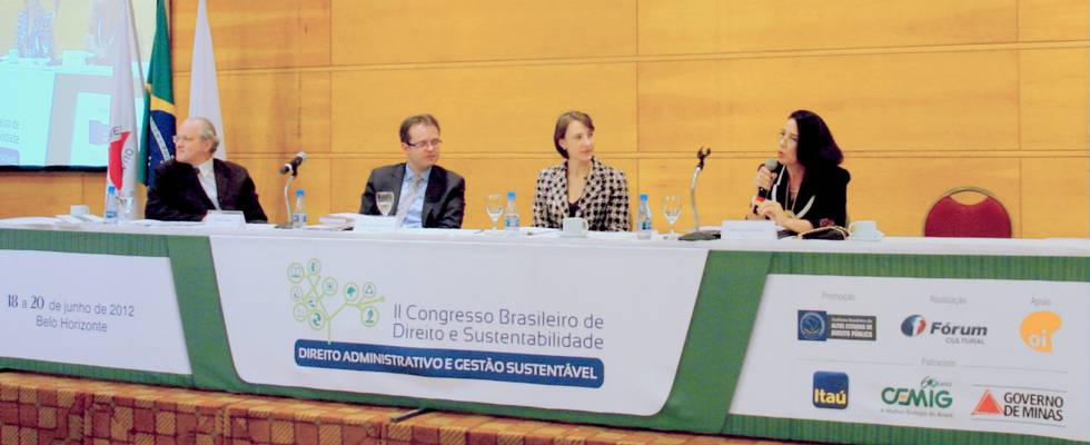 Secretária participa do Congresso Brasileiro de Direito e Sustentabilidade