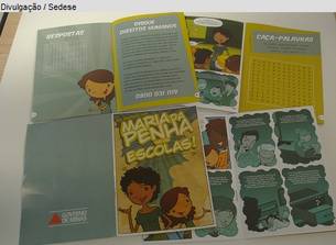 Gibi faz parte da campanha "Maria da Penha vai às Escolas", lançado em 2012 pela Sedese