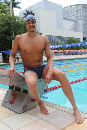 O nadador Juan Martin Pereyra, de 33 anos, encontrou em Belo Horizonte a estrutura necessária para treinar