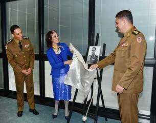 Durante a cerimônia, foi feito o descerramento da foto do coronel Martins, na galeria de retratos dos Chefes do Gabinete Militar do Governador