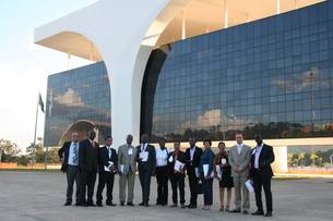 Os visitantes conheceram melhor a estrutura da Cidade Administrativa Presidente Tancredo Neves