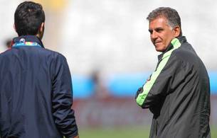 O técnico Carlos Queiroz espera que a seleção iraniana receba o carinho dos brasileiros que vão torcer contra a Argentina