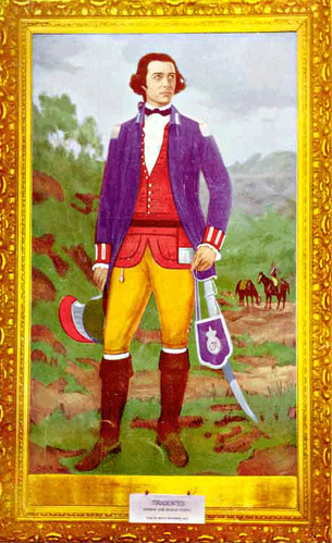 Óleo sobre tela de José Wasth Rodrigues mostra o alferes Joaquim José da Silva Xavier