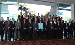 Reunião da presidenta Dilma Rousseff, governadores e ministros de Estado, realizada hoje, em Brasília