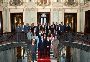 Governador Pimentel e os cônsules da Associação dos Membros do Corpo Consular no Estado
