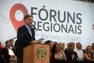 Governador anunciou diversas ações durante o Fórum, em Divinópolis