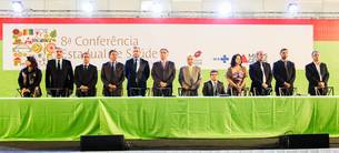 Governador participou da 8ª Conferência Estadual de Saúde, no Expominas, em Belo Horizonte