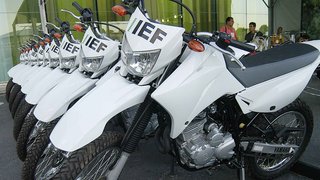 Motocicletas entregues pelo Governo de Minas