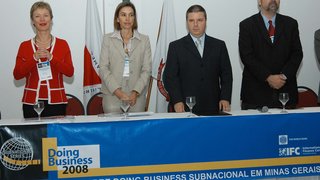 O vice-governador Antonio Augusto Anastasia participou da abertura do Workshop