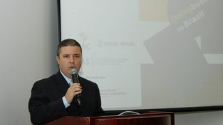 Vice-governador durante o workshop sobre Doing Business Subnacional em Minas