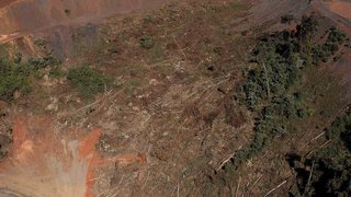 Desmatamento na Serra da Moeda