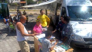  Caravana Ambiental em trabalho de conscientização no bairro Serra Verde no fim de semana