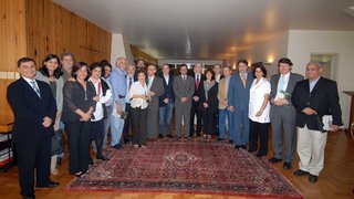 O governador almoçou, no Palácio das Mangabeiras, com representantes de organizações ambientais