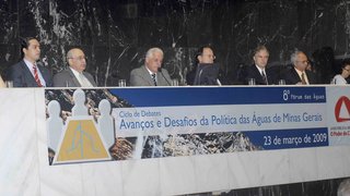 O debate na Assembléia Legislativa abriu o 8º Fórum das Águas de Minas Gerais