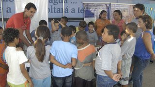 Uma das ações do programa de saneamento ambiental  da Copasa é a educação ambiental