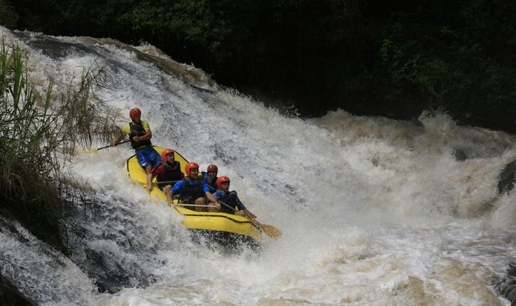 Rafting no Rio Jaguari, em Extrema, município que integra o “Aventura Segura”