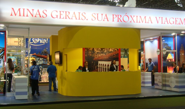 Estande de Minas Gerais no 4º Salão Nacional de Turismo