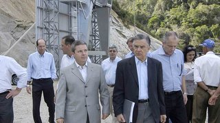 Vice-governador e presidente da Cemig na Pequena Central Hidrelétrica (PCH) Cachoeirão