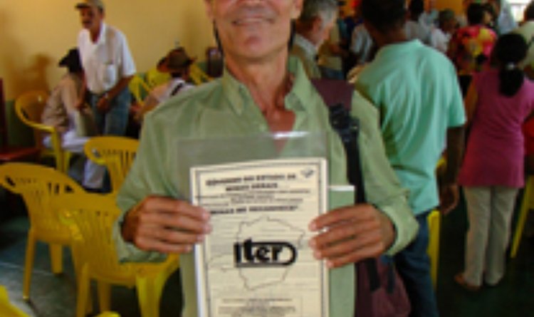 Sebastião Rocha foi um dos beneficiários de São João do Paraíso