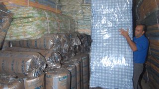 Depósito da Cedec/MG com materiais para as vítimas da tregédia no Haiti