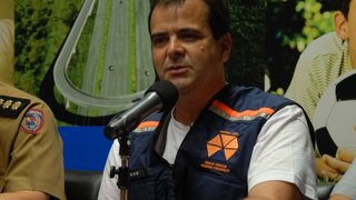 Secretário-executivo da Coordenadoria Estadual de Defesa Civil de Minas Gerais (Cedec/MG), coronel Alexandre Lucas