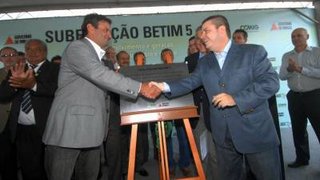 Governador Aécio Neves e o vice-governador Antonio Anastasia participaram da inauguração da subestação de energia da Cemig no município de Betim
