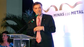Presidente da EBX, Eike Batista, discursa na inauguração do museu