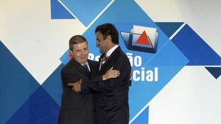 O governador Aécio Neves e o vice-governador Antonio Anastasia