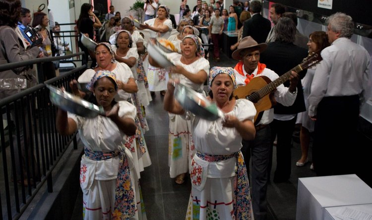 As Lavadeiras do Museu do Tropeiro de Ipoema apresentaram danças e cantos