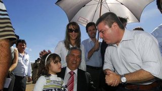 Governador Antonio Anastasia com o prefeito de Piumhi, Arlindo Barbosa Neto