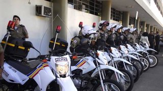 Motocicletas entregues para a Polícia Militar de Minas Gerais