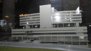 Maquete do Hospital Metropolitano do Barreiro, em Belo Horizonte