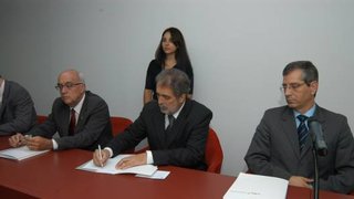 Secretario Alberto Portugal assinou o protolo com a GE e a Coffey