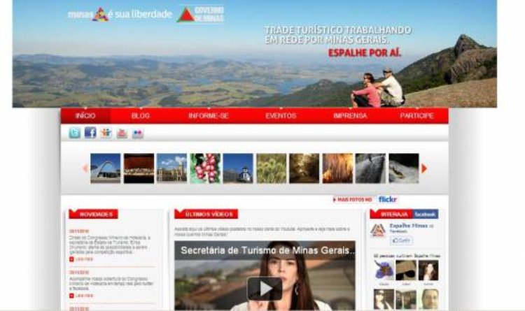 Portal do Turismo de Minas Gerais já está no ar