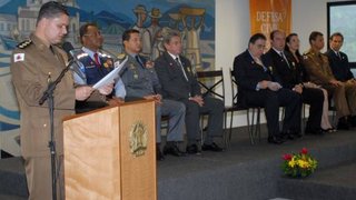 Coronel Martins discursou na entrega da Medalha de Mérito de Defesa Civil
