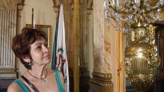 Inácia Lobão se emociona ao visitar  Palácio da Liberdade