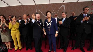 Governador Antonio Anastasia saudou a presidente Dilma Rousseff