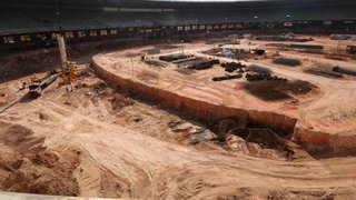 As obras do estádio Mineirão estão 100% em dia