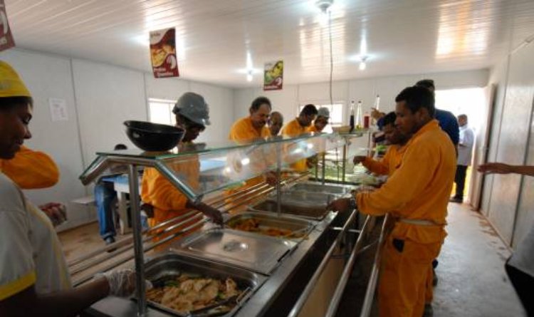 A Secopa proporciona, atualmente, alimentação para cerca de 740 operários
