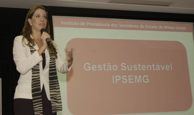 Jomara Alves da Silva apresentou o projeto de Gestão Sustentável do Ipsemg