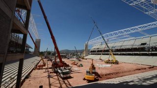 Vídeo mostra avanço das obras de modernização no estádio Independência