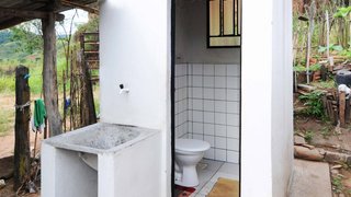 Módulos sanitários construídos pelo Governo de Minas, por meio da Sedru