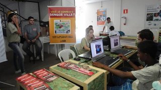 SES distribuiu cartilhas contra a Dengue e divulgou o jogo Dengue Ville