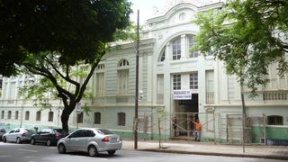Pinturas originais são encontradas em prédio da Escola Barão do Rio Branco