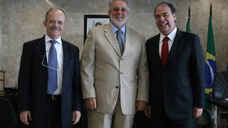José Élcio Monteze, Carlos Melles e ministro Fernando Bezerra 
