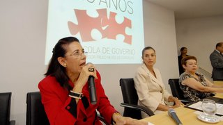 Secretária Maria Coeli Simões Pires destacou a importância da Escola de Governo para o país