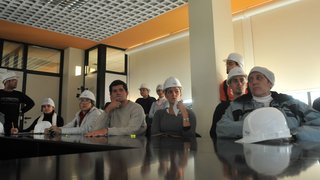 Participantes da 8ª edição do Jovens Mineiros Cidadãos do Mundo, no Instituto Politécnico de Turim