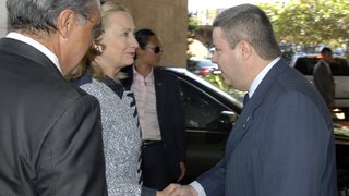 Governador Anastasia recebe secretária de Estado norte-americana, Hillary Clinton