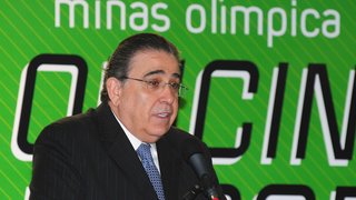 lberto Pinto Coelho durante pronunciamento no lançamento do Minas Olímpica